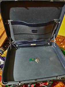 Vintage Blue Briefcase
