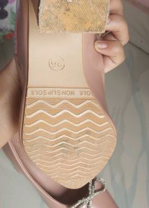 nude pink long heels