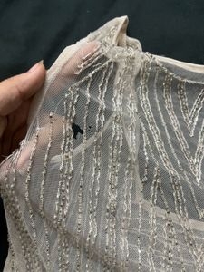 Sheer Embellished Tank Top