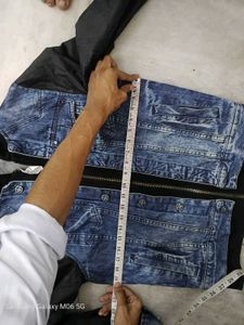 Men's Denim Jacket with Hoodie