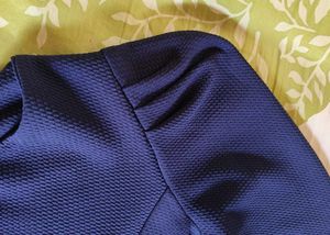 Velour Azure Cropped Blazer