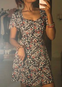 Floral Print Mini Dress