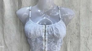 White Lace Corset Top