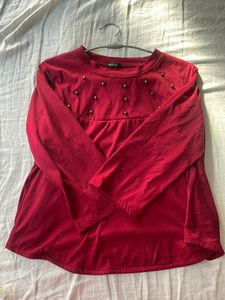 Red Short Top