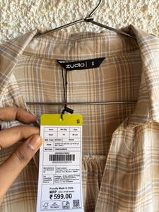 ZUDIO Oversized Beige Shirt