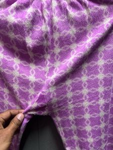 Chic Purple Geometric Print Dress