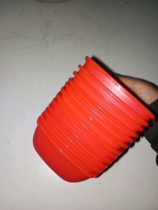 Set of 12 Orange Serving Bowls