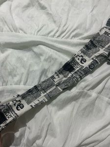 Newspaper Print Long Sleeve Top