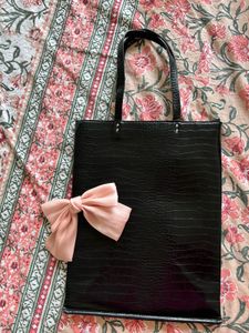 Zara Leather Bag 🖤