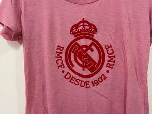 Original Real Madrid Pink Graphic T-Shirt (M)