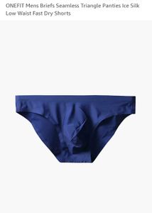 Blue Seamless Men's Briefs