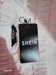 SHEIN Tiered White Maxi Skirt New