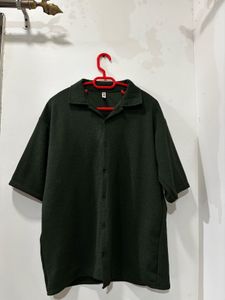 Men's Dark Green Short Sleeve Shirt