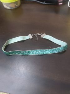 NEW Handmade Glitter Blue Choker