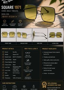 Ray-Ban Square 1971 Sunglasses – RB1971 9152AB 54