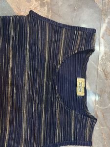 Sleeveless Striped Knit Dress
