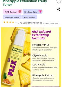 MRP - 399 Plix Pineapple Exfoliation Fruity Toner