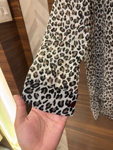 Leopard Print long Tunic Top (SHIRT)