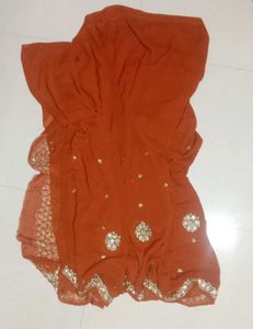 rust orange or light brown 🟤 saree