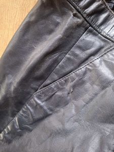 Black Leather Pencil Skirt