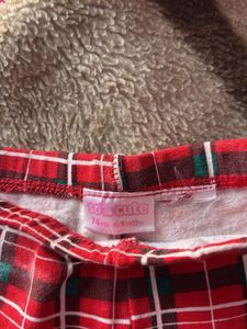 Red Plaid Baby Leggings