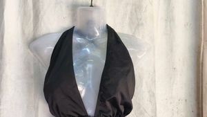 Sexy Halter Neck Black Top