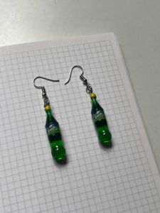 Sprite Bottle Earrings 🌱