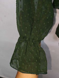 Olive Green Crop Top