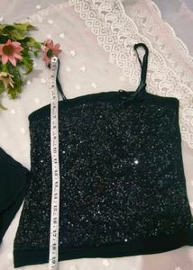 Sparkling Sequin Cami Topwith shorts 👍