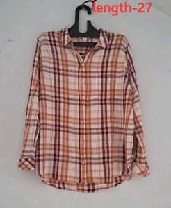Plaid Button-Up Shirt