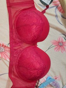 Solid Padded Full Cup Underwired Balconette Bra