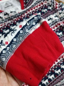 Festive Reindeer Print Long Sleeve T-Shirt