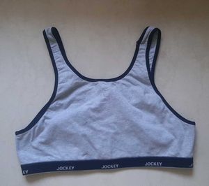 Jockey Grey Sports Bra + Free beige br