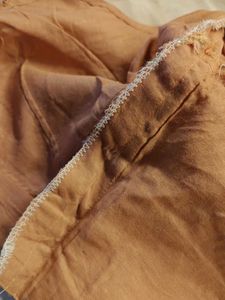 Gold Peach Saree+ 2 blouses