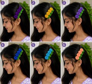 Handmade Crochet Flower Hair Clips