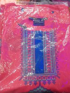 ZOLA Women’s Pink Embroidered Kurti | Ethnic Casua