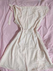 Chic Polka Dot One Shoulder Dress