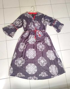 Elegant Printed Flared Kurta