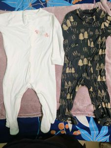 Cute Baby Footed Sleepers Set