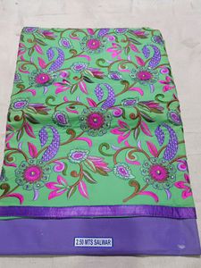 Heavy Work On Shirt Front,