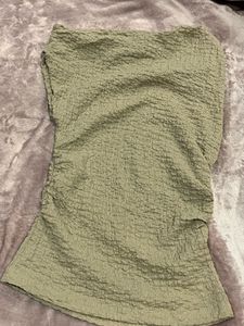Sage Green one shoulder Top