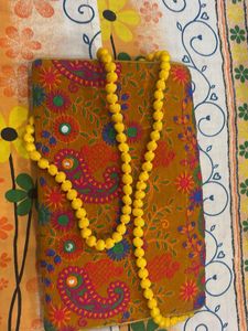 Boho Embroidered Clutch Bag