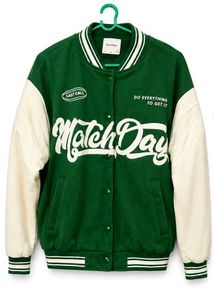 💚 Vintage Green Varsity Jacket💛