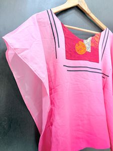 Stylish Pink Ombre Kaftan Kurta