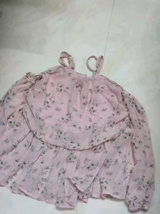 Pretty Floral Pink Mini Dress