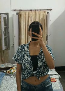 Floral Print Short Sleeve Shirt