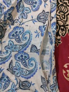 Paisley Print Puff Sleeve Top