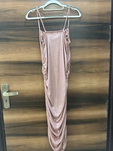 Shimmer Ruched Party Dress