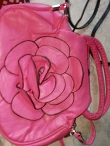 Cute Rose Embellished Handbags