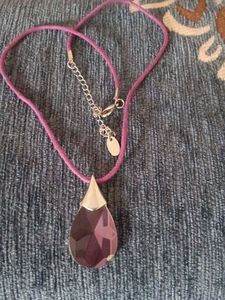 vintage ' LBMDJ ' silver charm necklace